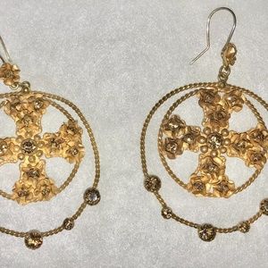 Rose of Venus Virgin Saints Angels Large Earrings